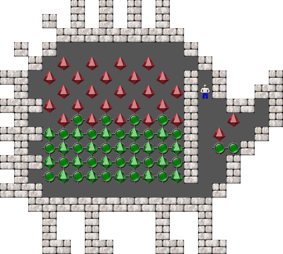 Sokoban 1,000,001 candlelights level 42